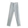 Office Wear High waist Pants Formal Pant Office outfits Pencil Trouser-Pants-Arimonz-Light Blue-S-Arimonz