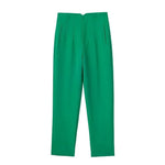 Office Wear High waist Pants Formal Pant Office outfits Pencil Trouser-Pants-Arimonz-Light green-S-Arimonz