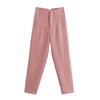 Office Wear High waist Pants Formal Pant Office outfits Pencil Trouser-Pants-Arimonz-pink-S-Arimonz