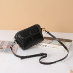 Oil Wax Cowhide Leather Cross Body Versatile Shoulder Shell Hand Bag-Handbags-Arimonz-Black-24x10x 14 cm/ 9.44x3.93x5.51 inches-Arimonz