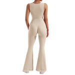 One-piece Women Bodycon Jumpsuit Long Sleeve Square Neck Romper-Casual Jumpsuits & Rompers-Arimonz-Arimonz