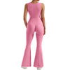 One-piece Women Bodycon Jumpsuit Long Sleeve Square Neck Romper-Casual Jumpsuits & Rompers-Arimonz-Arimonz