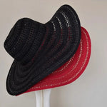 Oversized Brim Sun Straw Hollow Hat for Women Sunshade UV Protection-Summer Hats-Arimonz-Arimonz
