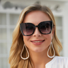 Oversized Cat Eye Sunglasses Luxury Brand Big Frame Square Shades-Sunglasses-Arimonz-Arimonz