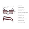 Oversized Cat Eye Sunglasses Luxury Brand Big Frame Square Shades-Sunglasses-Arimonz-Arimonz