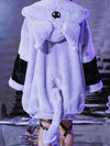 Oversized Faux Fur Coat Women Cute Fluffy Jacket Hoodie with Bunny Ear-Fuzzy Jackets-Arimonz-Arimonz