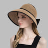 Oversized Floppy Large Brim Straw Hat Foldable Bowknot Protection Cap-Summer Hats-Arimonz-Arimonz