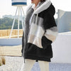 Oversized Plush Hooded Jacket Women’s Warm Winter Streetwear Coat-Fuzzy Jackets-Arimonz-Black-S-Arimonz
