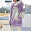 Oversized Plush Hooded Jacket Women’s Warm Winter Streetwear Coat-Fuzzy Jackets-Arimonz-Purple-S-Arimonz