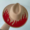 Painted Suede Fedora Hat Panama Spring Autumn Fashion Wide Brim Hat-Hats-Arimonz-10-56-58CM/22"-Arimonz