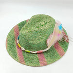 Painted Suede Fedora Hat Panama Spring Autumn Fashion Wide Brim Hat-Hats-Arimonz-22-56-58CM/22"-Arimonz