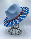 Painted Suede Fedora Hat Panama Spring Autumn Fashion Wide Brim Hat-Hats-Arimonz-24-56-58CM/22"-Arimonz