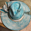 Painted Suede Fedora Hat Panama Spring Autumn Fashion Wide Brim Hat-Hats-Arimonz-Arimonz