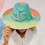 Painted Suede Fedora Hat Panama Spring Autumn Fashion Wide Brim Hat-Hats-Arimonz-27-56-58CM/22"-Arimonz