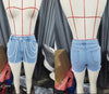 Pearl Rhinestone Chain Casual Denim Shorts Streetwear Summer Shorts-Denim Shorts-Arimonz-Arimonz