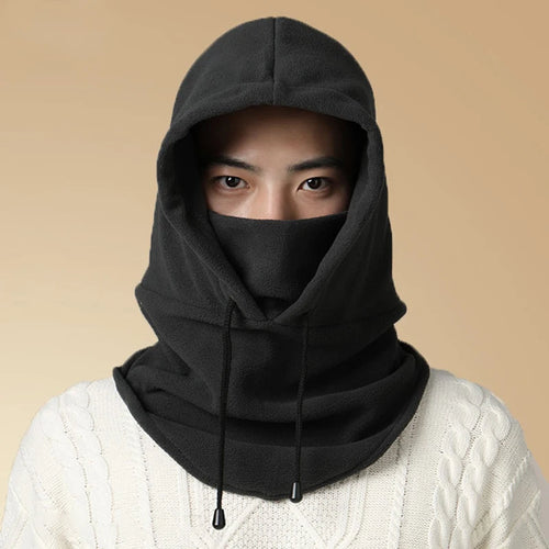 Plush Fleece Balaclava Hat Winter Windproof Thicken Warm Outdoor Cap-Winter Hats-Arimonz-Arimonz