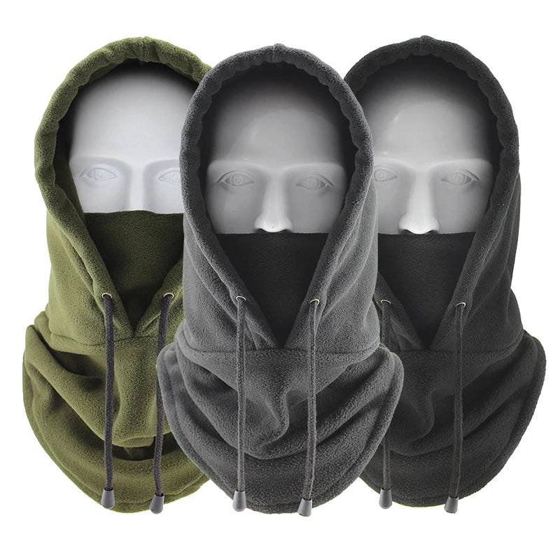 Plush Fleece Balaclava Hat Winter Windproof Thicken Warm Outdoor Cap-Winter Hats-Arimonz-Arimonz