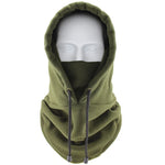 Plush Fleece Balaclava Hat Winter Windproof Thicken Warm Outdoor Cap-Winter Hats-Arimonz-Green-One Size-Arimonz