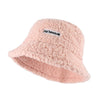 Plush Soft Ruffle Winter Warm Bucket Hat Lotus Leaf Women Outdoor Cap-Bucket Hats-Arimonz-Pink-2-22in-Arimonz