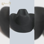 Pure Wool Cowboy Top Hat Felt Cowgirl Fedora for Autumn and Winter