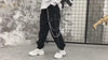 Women Cargo Pants Ribbon Pocket Jogger Elastic Waist Females Trousers