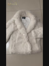 Iconic Fluffy Furry Faux Fur Jacket Winter Shaggy Overcoat Fur Coat