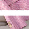 Professional Luxury Temperament Fashion Plaid Blazer and Pants Outfit-Wear To Work Sets-Arimonz-Arimonz