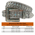 Punk Rhinestone Belts For Women Man Rivet Designer Belt For Jeans-Belts-Arimonz-Arimonz