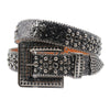 Punk Rhinestone Belts For Women Man Rivet Designer Belt For Jeans-Belts-Arimonz-FK-Cross-Black-115cm/45inches-Arimonz