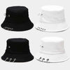 Punk Spiked Rivet Bucket Cap with Metal Rings Panama Streetwear Cap-Bucket Hats-Arimonz-Arimonz