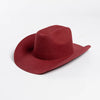 Pure Wool Cowboy Top Hat Felt Cowgirl Fedora for Autumn and Winter-Hats-Arimonz-Arimonz