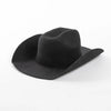 Pure Wool Cowboy Top Hat Felt Cowgirl Fedora for Autumn and Winter-Hats-Arimonz-black-22in-Arimonz