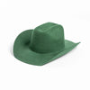 Pure Wool Cowboy Top Hat Felt Cowgirl Fedora for Autumn and Winter-Hats-Arimonz-Dark Green-22in-Arimonz