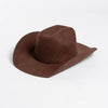 Pure Wool Cowboy Top Hat Felt Cowgirl Fedora for Autumn and Winter-Hats-Arimonz-light coffee-22in-Arimonz