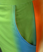 Rainbow Gradient Lantern Sleeve Top and Wide Leg Pants Two Piece Set-Wear To Work Sets-Arimonz-Arimonz