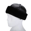 Real Leather Retro Warm Winter Cap with Thick Velvet Lining Bomber Hat-Winter Hats-Arimonz-Arimonz