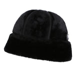 Real Leather Retro Warm Winter Cap with Thick Velvet Lining Bomber Hat-Winter Hats-Arimonz-Arimonz