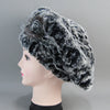 Real Rex Rabbit Fur Beanie Natural Knitted Fur Beret Warm Winter Hat-Winter Hats-Arimonz-Arimonz