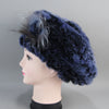 Real Rex Rabbit Fur Beanie Natural Knitted Fur Beret Warm Winter Hat-Winter Hats-Arimonz-Arimonz
