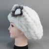Real Rex Rabbit Fur Beanie Natural Knitted Fur Beret Warm Winter Hat-Winter Hats-Arimonz-Arimonz