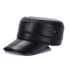 Real Sheepskin Leather Cap New Fashion Fall Winter Leather Unisex Hat-Winter Hats-Arimonz-color 3-Adjustable-Arimonz