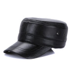 Real Sheepskin Leather Cap New Fashion Fall Winter Leather Unisex Hat-Winter Hats-Arimonz-color 3-Adjustable-Arimonz