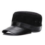 Real Sheepskin Leather Cap New Fashion Fall Winter Leather Unisex Hat-Winter Hats-Arimonz-color 6-Adjustable-Arimonz
