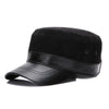 Real Sheepskin Leather Cap New Fashion Fall Winter Leather Unisex Hat-Winter Hats-Arimonz-Arimonz