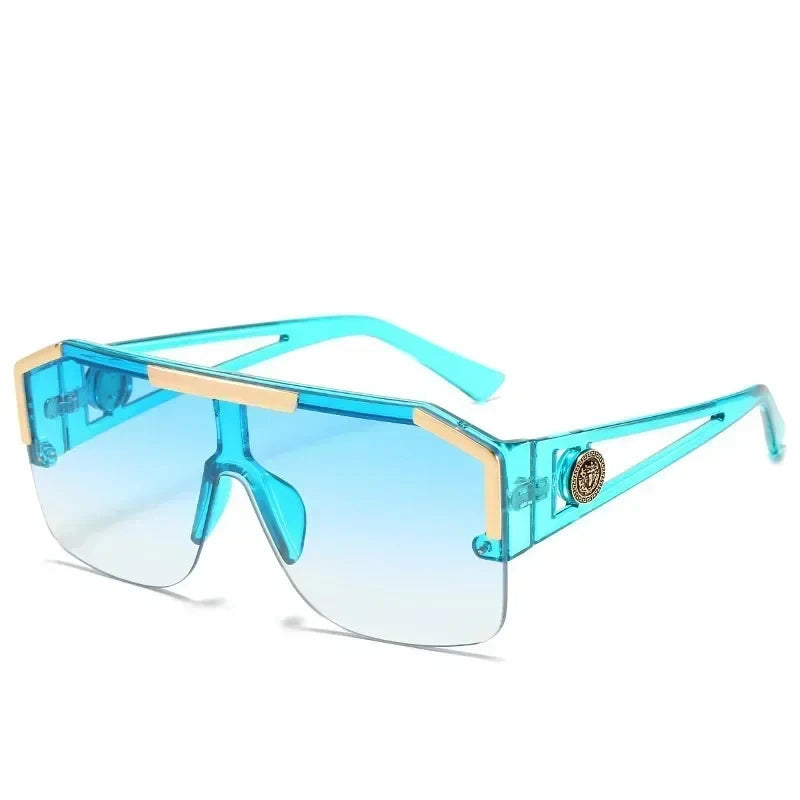 Retro Big Square Oversized Designer Sunglasses Fashion Shades Sunglass-Sunglasses-Arimonz-Blue-Arimonz