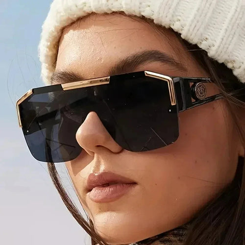 Retro Big Square Oversized Designer Sunglasses Fashion Shades Sunglass-Sunglasses-Arimonz-Arimonz