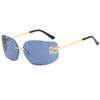 Retro Frameless Design Sunshade Luxury Metal Sunglasses UV Protection-Sunglasses-Arimonz-Arimonz