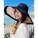 Reversible UV Protection Wired Edge Beach Bucket Wide Brim Sun Hat-Summer Hats-Arimonz-Arimonz