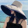 Reversible UV Protection Wired Edge Beach Bucket Wide Brim Sun Hat-Summer Hats-Arimonz-Arimonz