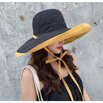 Reversible Wide Brim Sun Hat Wired Edge Beach Bucket Fishing Hat-Summer Hats-Arimonz-Arimonz